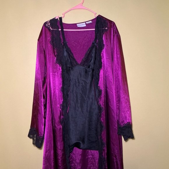 Victoria's Secret Other - Victoria’s Secret Black Satin and Lace Slip